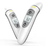 Digital Thermometer Dual Function Forehead Ear High Fever Alarm 30+ Memory Accur