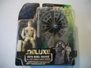 Star Wars Deluxe HOTH REBEL SOLDIER w/Anti-Vehicle Laser Cannon 1996 Hasbro
