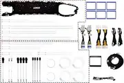 34 Lights 128 Colors Atmosphere Lights Compatible with BYD DENZA D9 Compatible with DMI EV 2022 Dynamic Decorative Panels Fully Equipped Ambient Lights