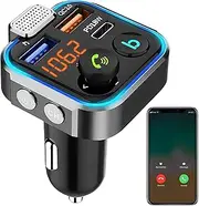 Wireless Transmitter for Car - Wireless Car Receiver with Double USB Ports,Vehicle Stereo Transmitter Device for Tablets, Computers, Stereos