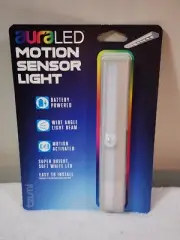 Aura LED Motion Sensor Light 7.5in Long, Battery Operated *NEW*