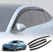 X-CAR Weathershields for BYD Seal 2023-2025 Car Weather Shields Wind Deflectors Window Sun Visor 4 Pcs Extreme Dark