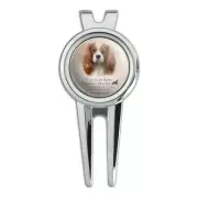 Cavalier King Charles Spaniel Dog Breed Golf Divot Repair Tool and Ball Marker