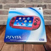 Sony Playstation PS Vita PCH-1000 ZA03 Cosmic Red Wi-fi Console Box Unused Japan