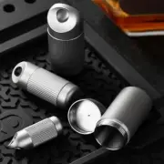 Mini Titanium Alloy Storage Box Portable Pill Container Outdoor EDC Tool