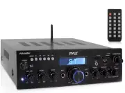 Pyle PDA6BU.7 200W Compact Wireless Bluetooth Stereo Amplifier Receiver