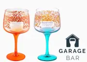 Set Of 2 Silent Pool Copa Gin Glasses Brand New Citrus + Teal