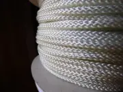 1/8" x 350 ft. Diamond Braid Nylon Starter/Accessory cord Rope Spool. White