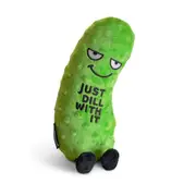 Punchkins Just Dill with It Pickle Plush Plush Stuffed Soft Cuddle Play Toy 22cm