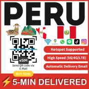 [eSIM] Peru eSIM e-SIM card Travel Sim card Tarjeta eSIM Dato Data only A+