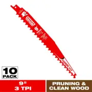 9 In. 3 TPI Demo Demon Carbide Tipped Reciprocating Saw Blades for Pruning and C