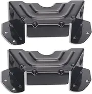 Lawn Mower Parts 783-06424A-0637 783-06424A Black Deck Belt Cover, Compatible with MTD Craftsman Troy-Bilt Lawn Mower Parts 783-06424A, Fits 42" 46" Deck Spindle Pulley Belt Guard Cover (2)