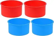 FUNOMOCYA Pcs Assorted Circle Cake Pans Silicone Baking Dish Non-Stick Cake Molding Tins for Home Bakery Use
