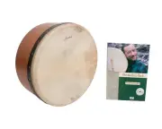 Irish Deep Bodhran Tunable Drum w/Tipper, Red Cedar + Book/DVD