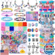 AIPRIDY 3600 Pcs Girls Toys Bracelet Making Kit, Unicorn/Mermaid Jewelry Acti