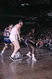Oscar Robertson Cincinnati Royals Moves The Ball 1965 Old Basketball Photo