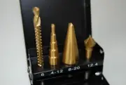 Step Drill - drill saw - Conecut Taper drill & Deburrer SET- HSS TiN Coated