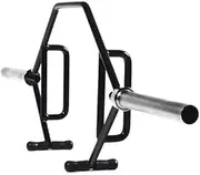 Fitvids Olympic 2-Inch Hex Weight Lifting Trap Bar with Long and Rotating Sleeves, 500-Pound Capacity, Open Design, Alloy Steel, Chrome