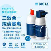 在飛比找momo購物網優惠-【德國BRITA官方】mypure P1硬水軟化櫥下型濾水系