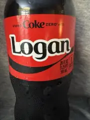Share a Coke with Logan 2025 Personalized Gift Coca~Cola Bottle 20oz Zero