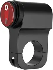 SWOOMEY Off Button for Motorcycle Handlebar Switch with Indicator Light Compatible with Motorbike Scooter Easy to Install Durable Control for Headlight Fog Light