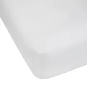 500 Thread Count Australian Grown Cotton Fitted Sheet - King Bed, White