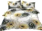 and Gold Peacock Feather Bedding Chic Peacock Pattern Duvet Cover Set King Size