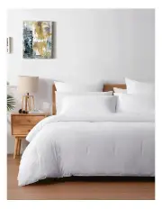 [Dreamaker] 225TC Cotton Washed Comforter Set in White