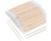 210 Cotton Swabs , Wooden Double Pointed Cotton Swabs , Cotton Swab Wooden Stick , Cotton Head Applicator , Tattoo Supplies Cotton Swab , Makeup Brush