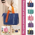 Large Capacity Insulated Lunch Bag Thickened Lunch Tote Bag Picnic