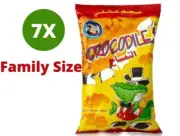 7 Pack X Mr. Chips Crocodile Chips Pizza and Cheese Flavor Family Size (60 Gram)