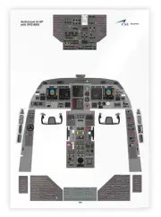 Gulfstream IV-SP With SPZ-8000 Cockpit poster 24in x 36in