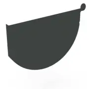 QLD NEW Stratco Smoothline Gutter Stop End Gun Metal Grey