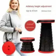 Portable Telescoping Stool Folding Camping Stool Seat for Fishing Hiking Traveling Outdoor Activities