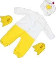[LIFKOME] 1 Set -piece Crawling Suit Boy Outfits Newborn Girl Clothes Animal Hats for Funny Plushies Clothes for Newborn Photos Winter Plush Clothes Polyester