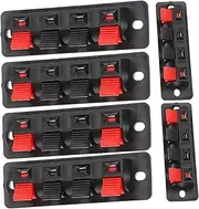 TEHAUX Professional Speaker Spring Connection Clips 6pcs Terminal Wire Connectors for Stereo Speaker Terminal Plate
