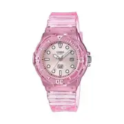 Casio Ladies/Teen LRW200HS-4E Transparent 100m Pink Resin Band RRP $119