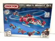 Erector Set #87530E Multi Models Motorized Builds 30 Models NEW Factory Sealed