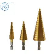 3Piece 4-20mm/4-12mm/4-32mm Hole Cutter High HSS Steel Step Cone Drill Bit Set