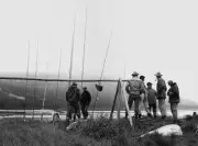 Group Of Fishermen In Manitoba In Canada 1970 Old Fishing Photo