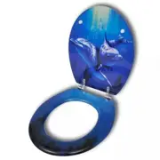 Toilet Seats with Hard Close Lids MDF Dolphins