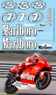 1/6 Decals for Yamaha YZR500 2001 Max Biaggi Carlos Checa TB Decal TBD910