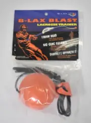 B Lax Blast Lacrosse Trainer Ball Practice Toy Game Bounce Shot Catch Orange