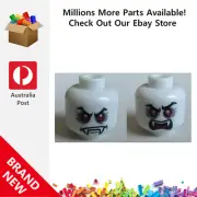 Genuine LEGO™ Glow In Dark White Minifigure Head Dual Sided Alien 3626 6006302