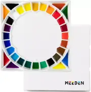 MEEDEN Large Ceramic Watercolor Palette with Lid, Porcelain Paint Palette for...