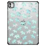 iPad Pro 11-inch (M4) iPad Impact Case LUCKY ELEPHANTS MINT