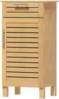 Wooden Bathroom Storage Cabinet, 90Cm Height Cupboard Side Table Corner Shelf Wa