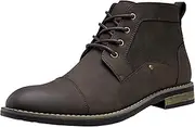 [JOUSEN] Mens Boots Retro Casual Boots for Men Cap Toe Boots for Men