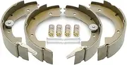 RV Murts 2 Pairs 10" x 2-1/4" Self Adjusting Electric Trailer Brake Shoes Replacement Kits for 2300-3500 lbs Trailer 4 Holes Brake Assembly with Springs&Pins, Trailer Axle Hub Accessories.