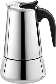 Moka Coffee Pot Espresso Latte Percolator Stove Coffee Maker Espresso Pot Italian Coffee Machine 100Ml Stainless Steel
